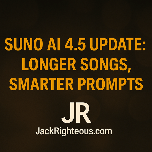 Suno AI 4.5 Update: Longer Songs, Smarter Prompts - Jack Righteous