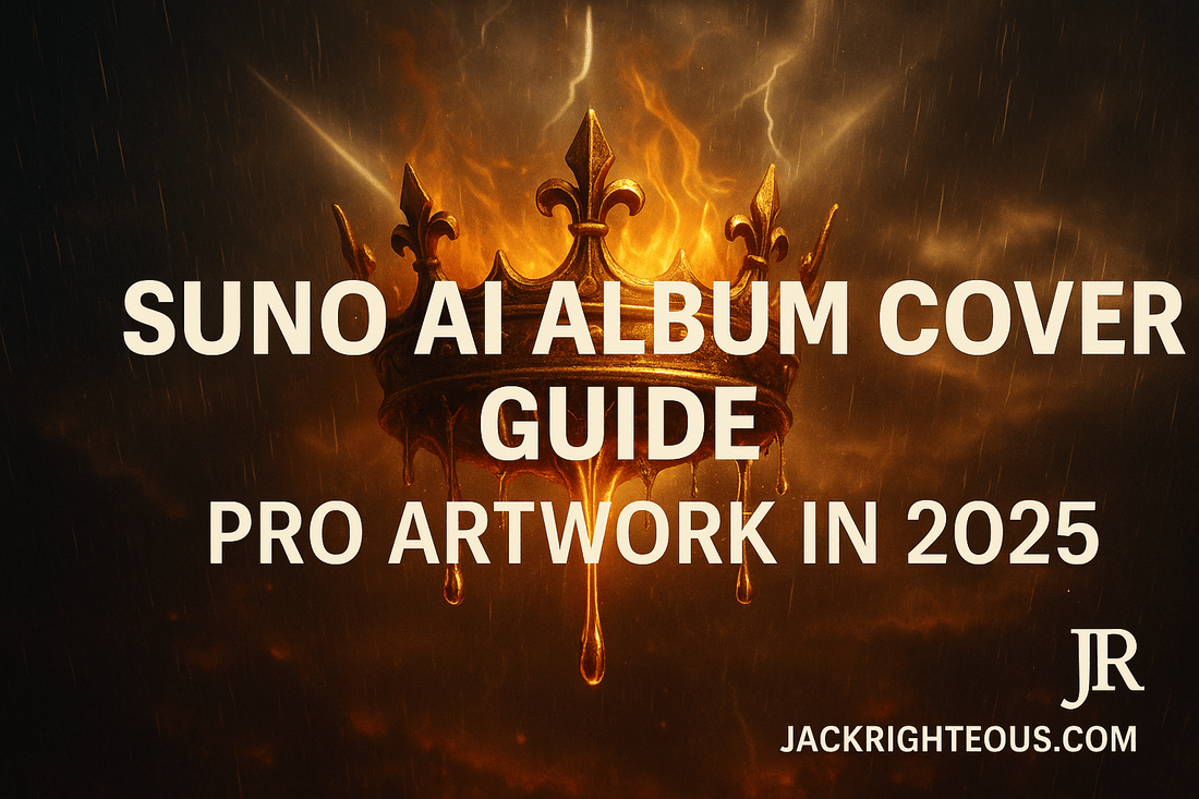 AI Album Cover Guide 2026 for Suno, DistroKid, Spotify and Apple Music artwork - Jack Righteous