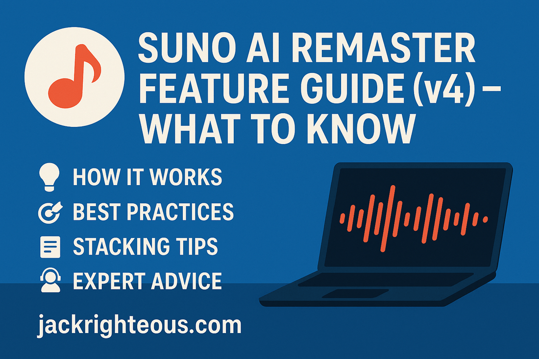 Suno AI Remaster Feature Guide (v4) – What to Know - Jack Righteous