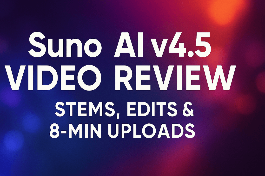 Suno AI v4.5 Video Review: Stems, Edits & 8-Min Uploads - Jack Righteous