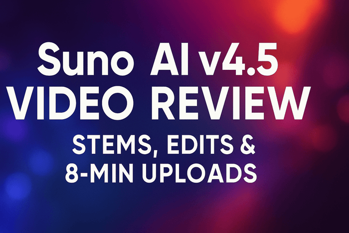 Suno AI v4.5 Video Review: Stems, Edits & 8-Min Uploads - Jack Righteous