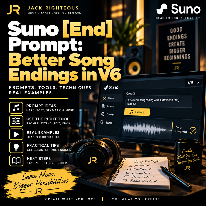 Suno [End] Prompt: Better Song Endings in V6 — Jack Righteous guide