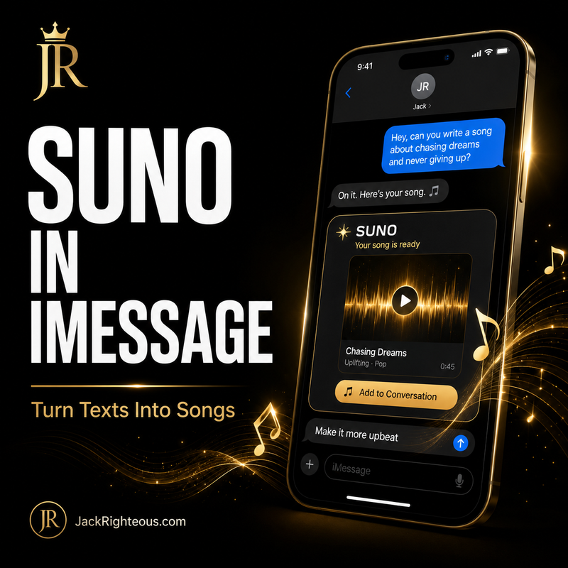 Suno in iMessage guide for turning texts, ideas and conversations into songs from an iPhone