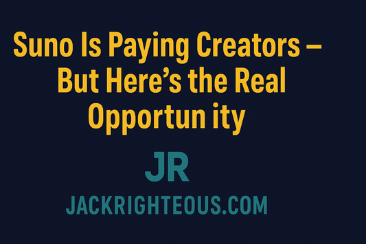 Suno Is Paying Creators — But Here’s the Real Opportunity - Jack Righteous