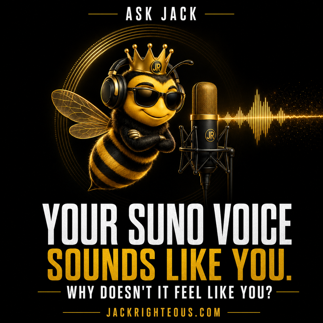 Ask Jack guide for making a Suno voice sound more like your real recorded voice while preserving the song