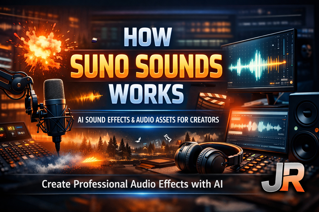 Suno Sounds guide for creating AI sound effects for video, podcasts, games and creator projects