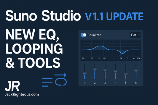 Suno Studio v1.1 Update: New EQ, Looping & Tools - Jack Righteous