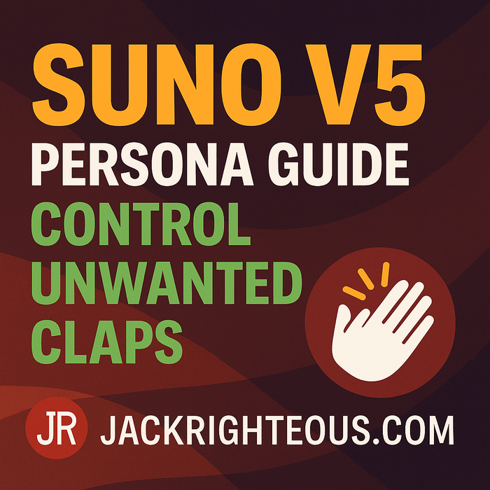 Suno Persona troubleshooting guide for reducing unwanted claps with controlled prompt and identity testing