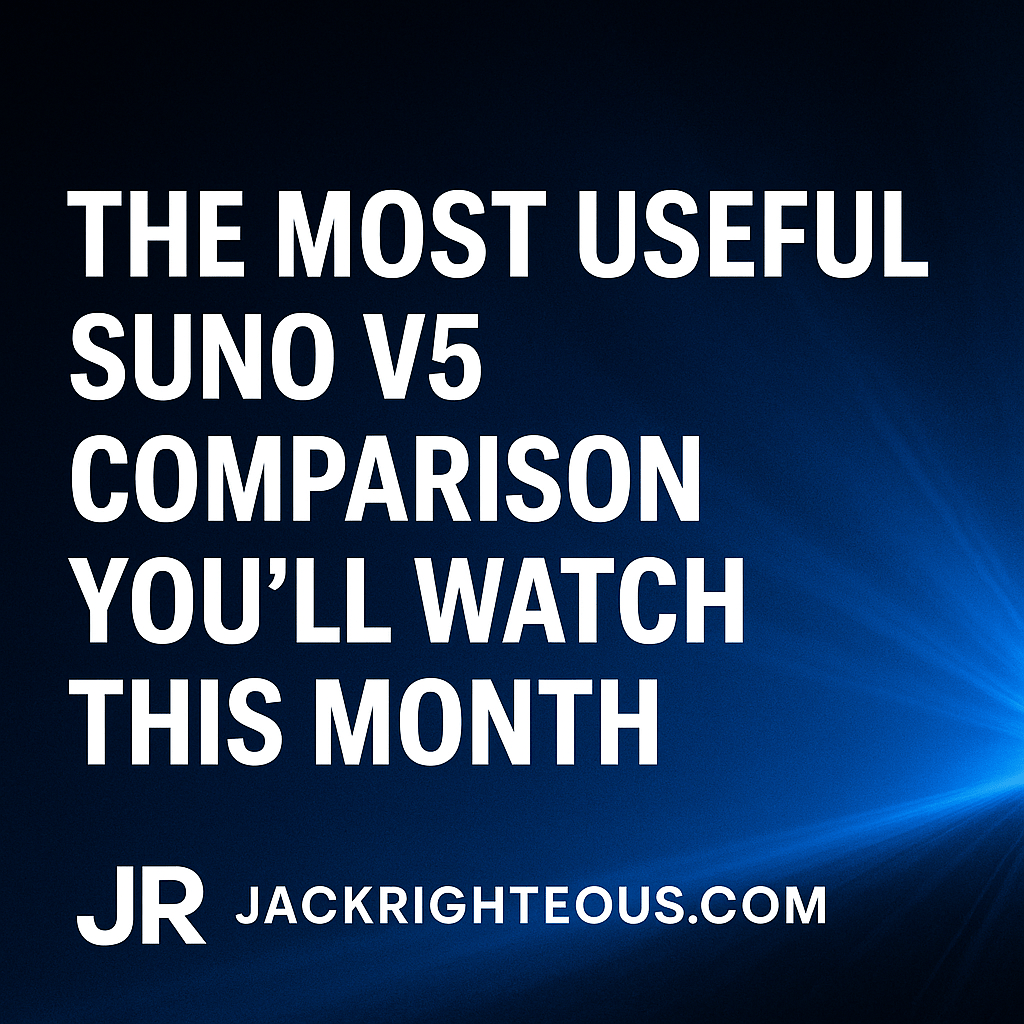 Historical Suno V5 vs V4.5 comparison with side-by-side AI music tests