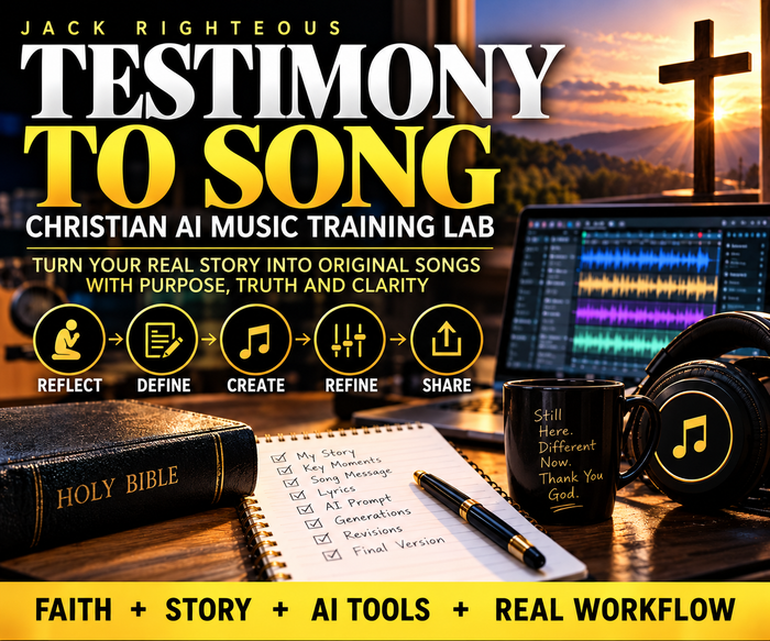 Testimony to Song Christian AI Music Training Lab by Jack Righteous