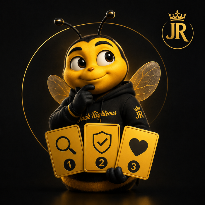 Bee Righteous considers three questions before sharing AI-created work