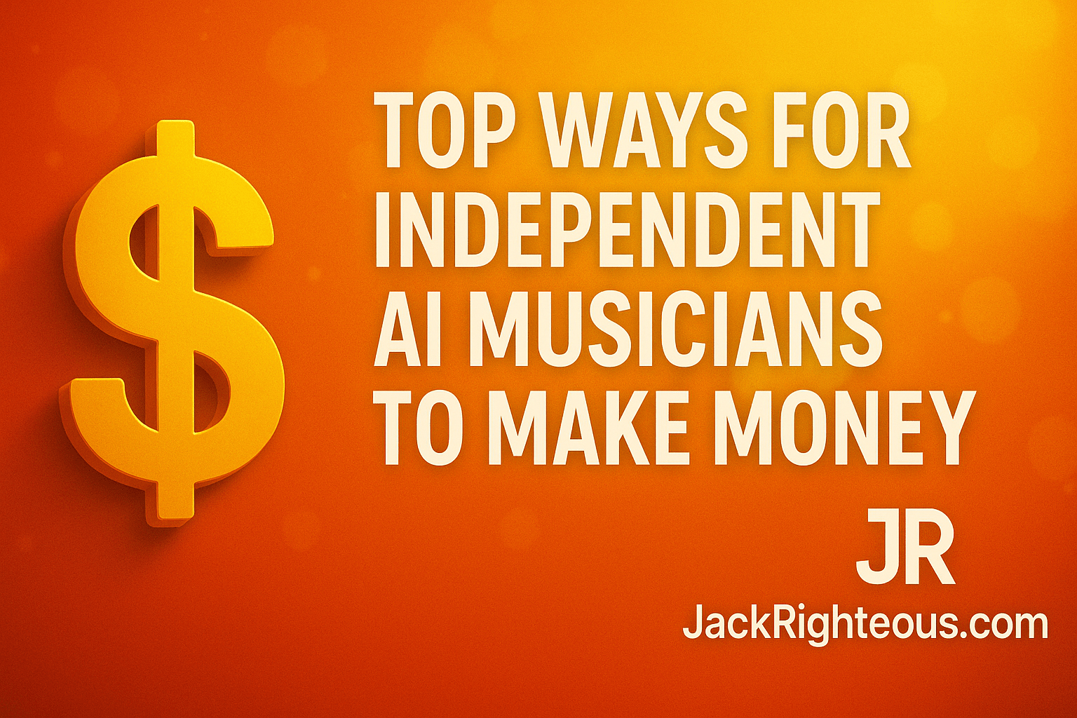 Top Ways for Independent AI Musicians to Make Money - Jack Righteous