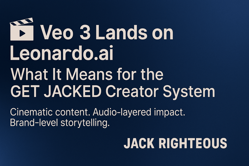 Veo 3 on Leonardo.ai: AI Video Upgrade for Creators - Jack Righteous