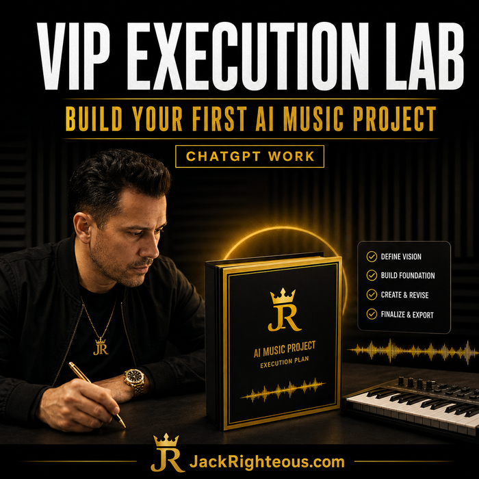 VIP Execution Lab guide for building a first AI music project in ChatGPT Work with a clear project structure and workflow