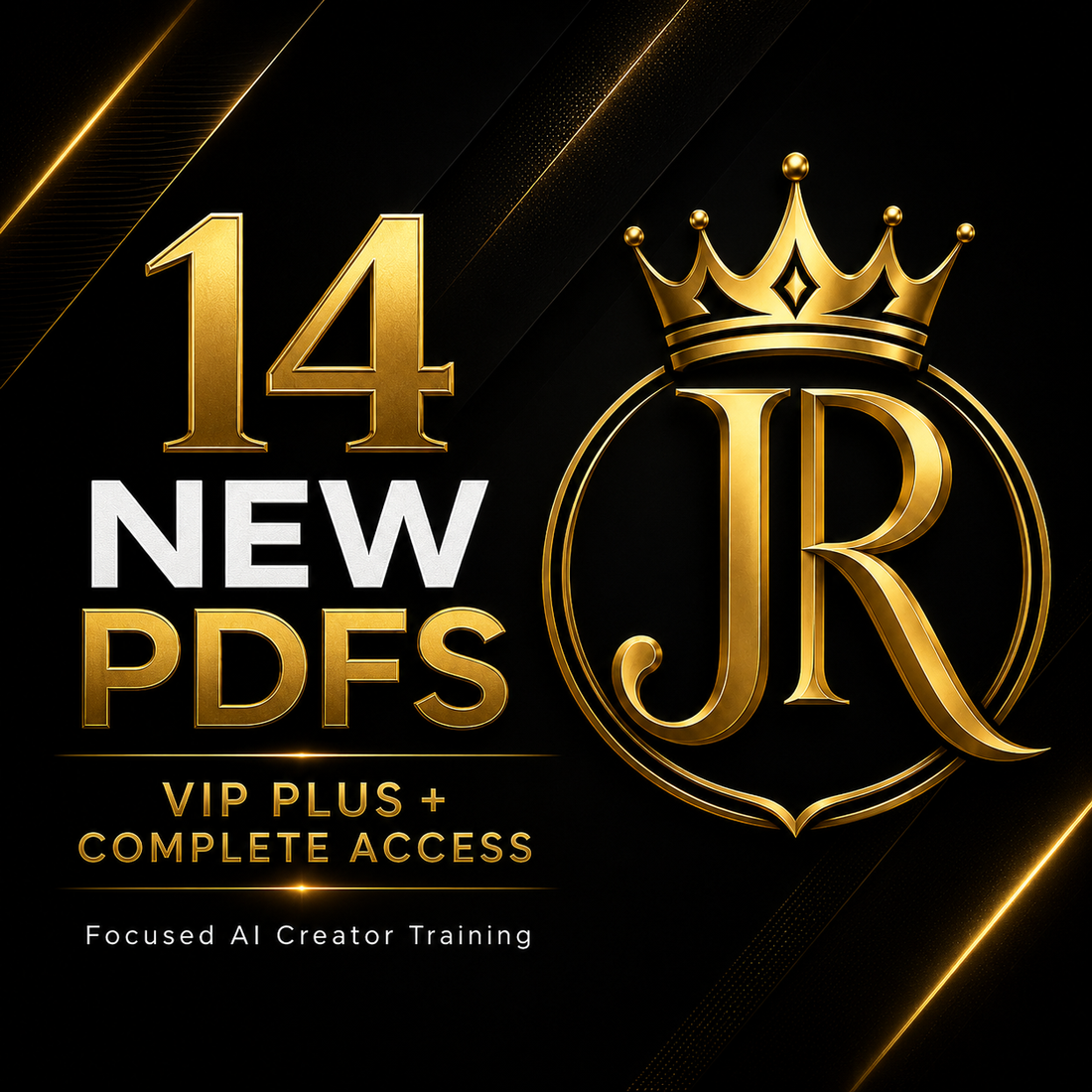 VIP Plus one-time AI creator training package with Jack Righteous guides, workflows and member learning resources