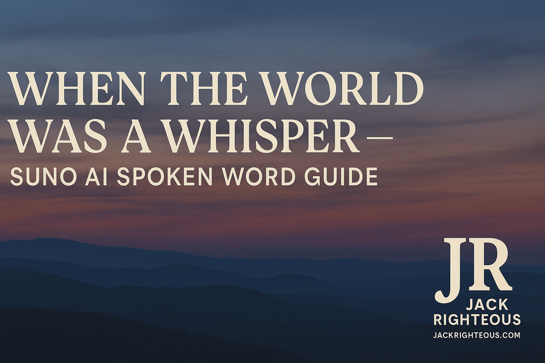 When the World Was a Whisper – Suno AI Spoken Word Guide - Jack Righteous