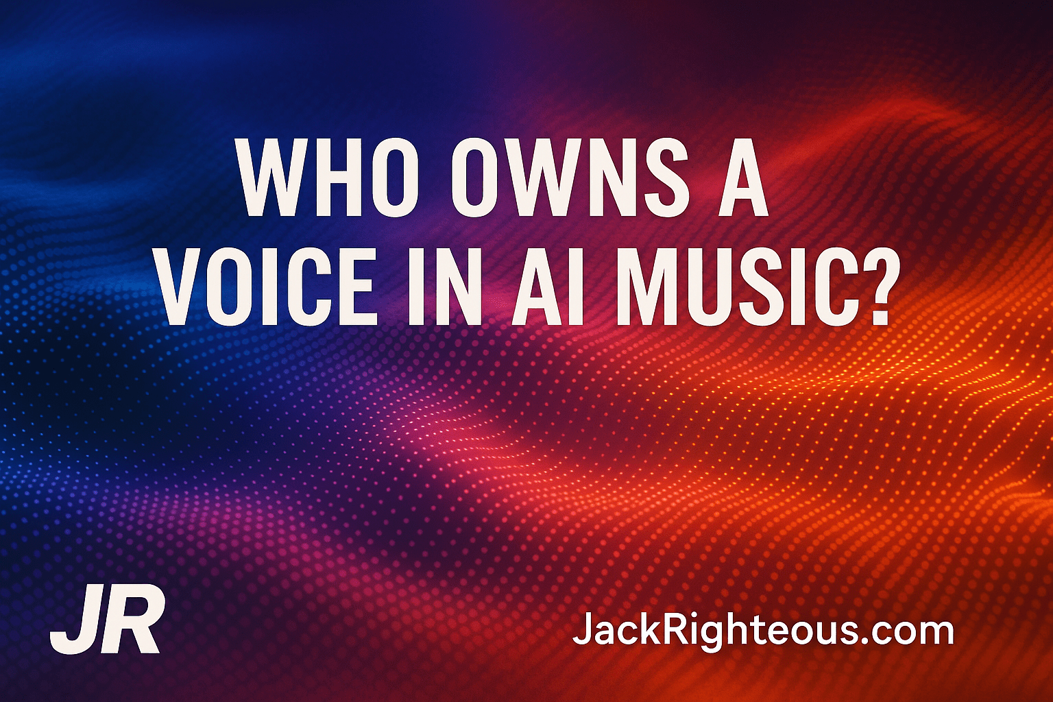 Who Owns a Voice in AI Music? Legal Guide for Creators – Jack Righteous