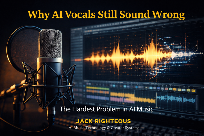 AI vocal technology guide explaining why generated singing can still sound artificial and where voice models struggle
