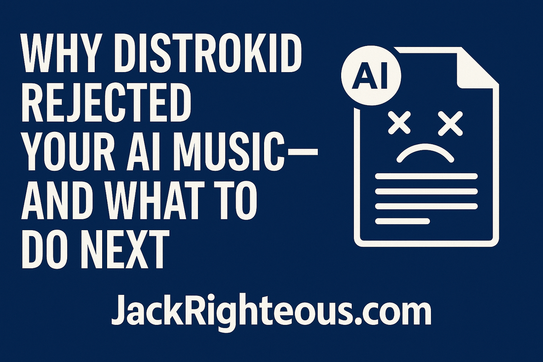 Why DistroKid Rejected Your AI Track + What to Do Next - Jack Righteous