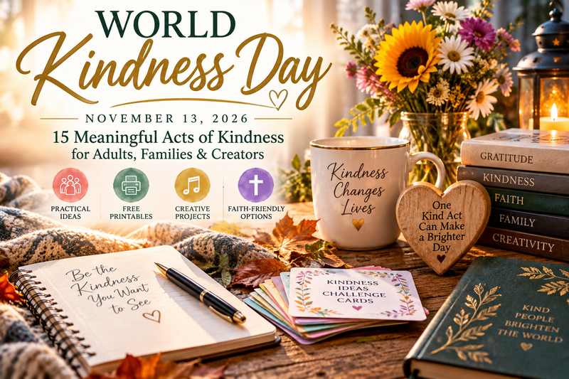 World Kindness Day 2026: 15 meaningful acts of kindness, free printable activities, and creative projects