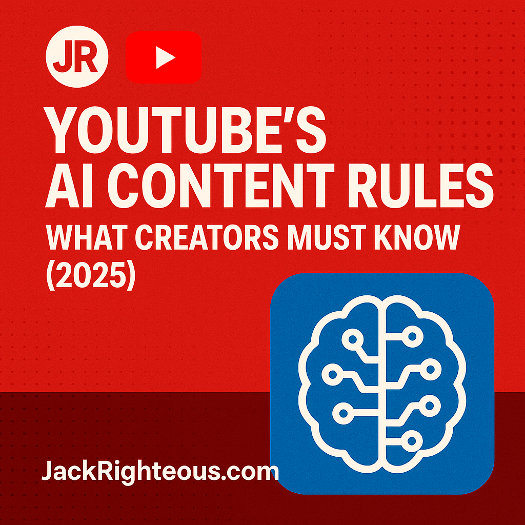 YouTube’s AI Content Rules: What Creators Must Know (2025) - Jack Righteous