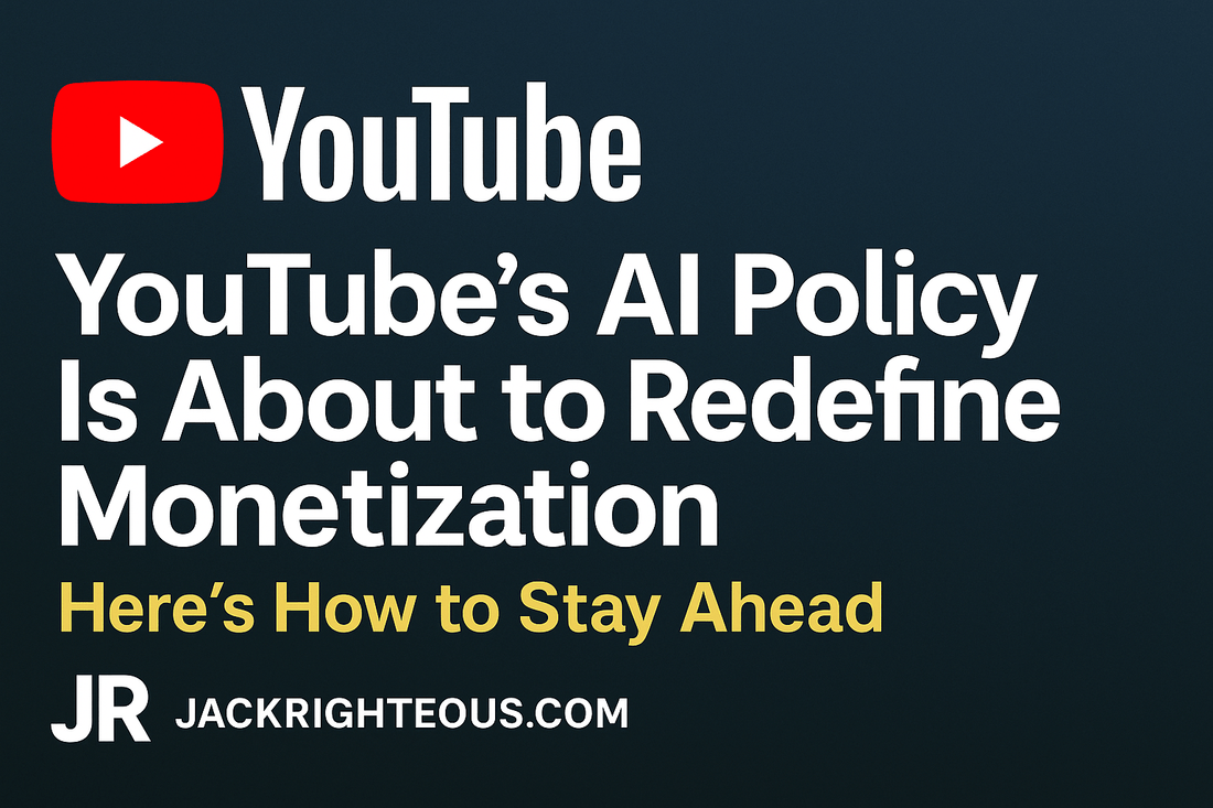 YouTube’s AI Music Policy: What Creators Must Know - Jack Righteous