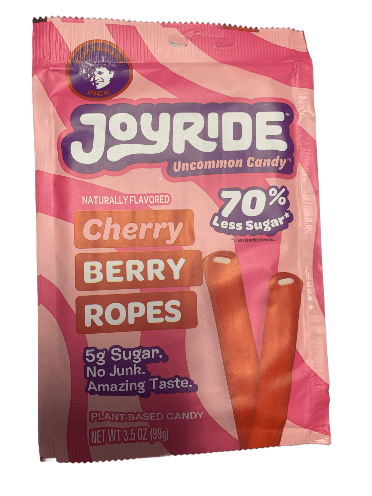 Ryan Trahan's Joyride Plant Based Cherry Berry Rope Candy 99G U.S Edition