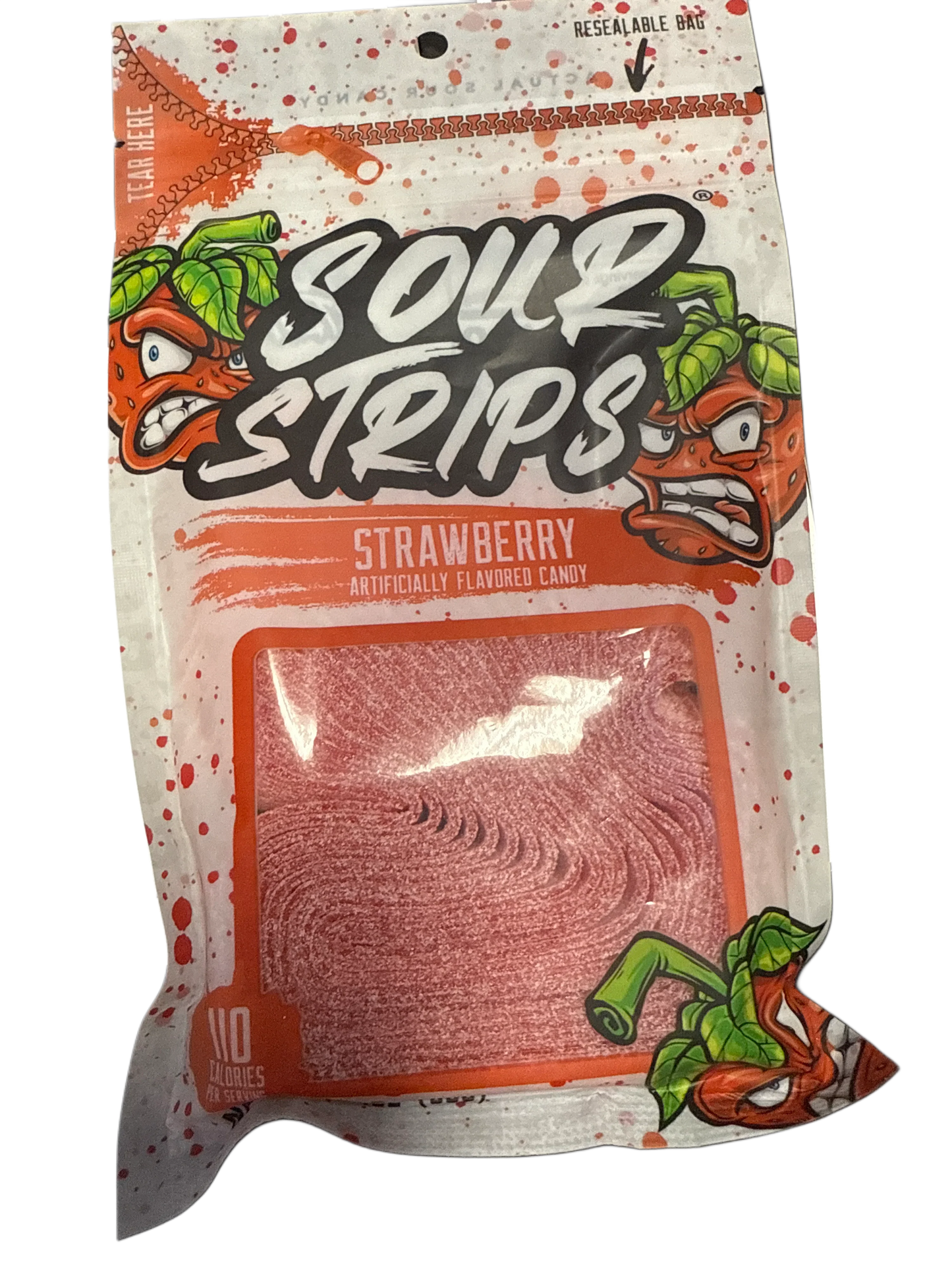 Sour Strips Strawberry 96G - U.S Edition