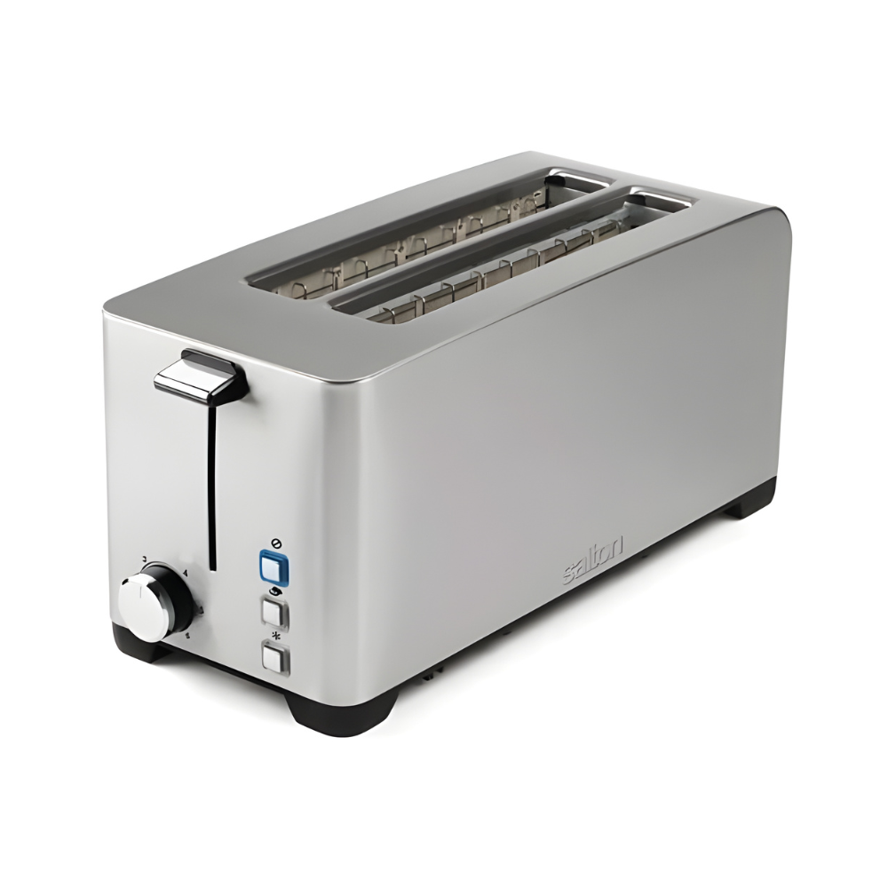 Grille-Pain Salton a Longues Fentes En Acier Inoxydable 4 Tranches (ET1817)