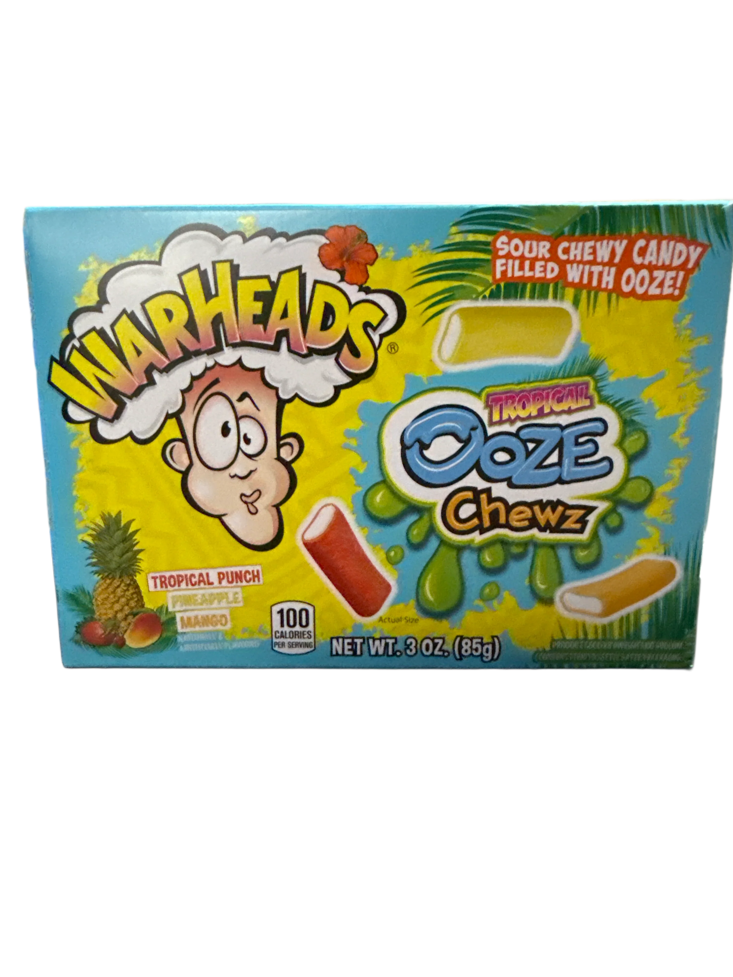 Warheads Sour Tropical Ooze Chewz 85G U.S Edition