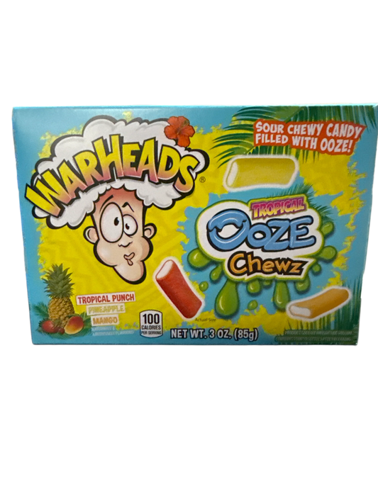 Warheads Sour Tropical Ooze Chewz 85G U.S Edition
