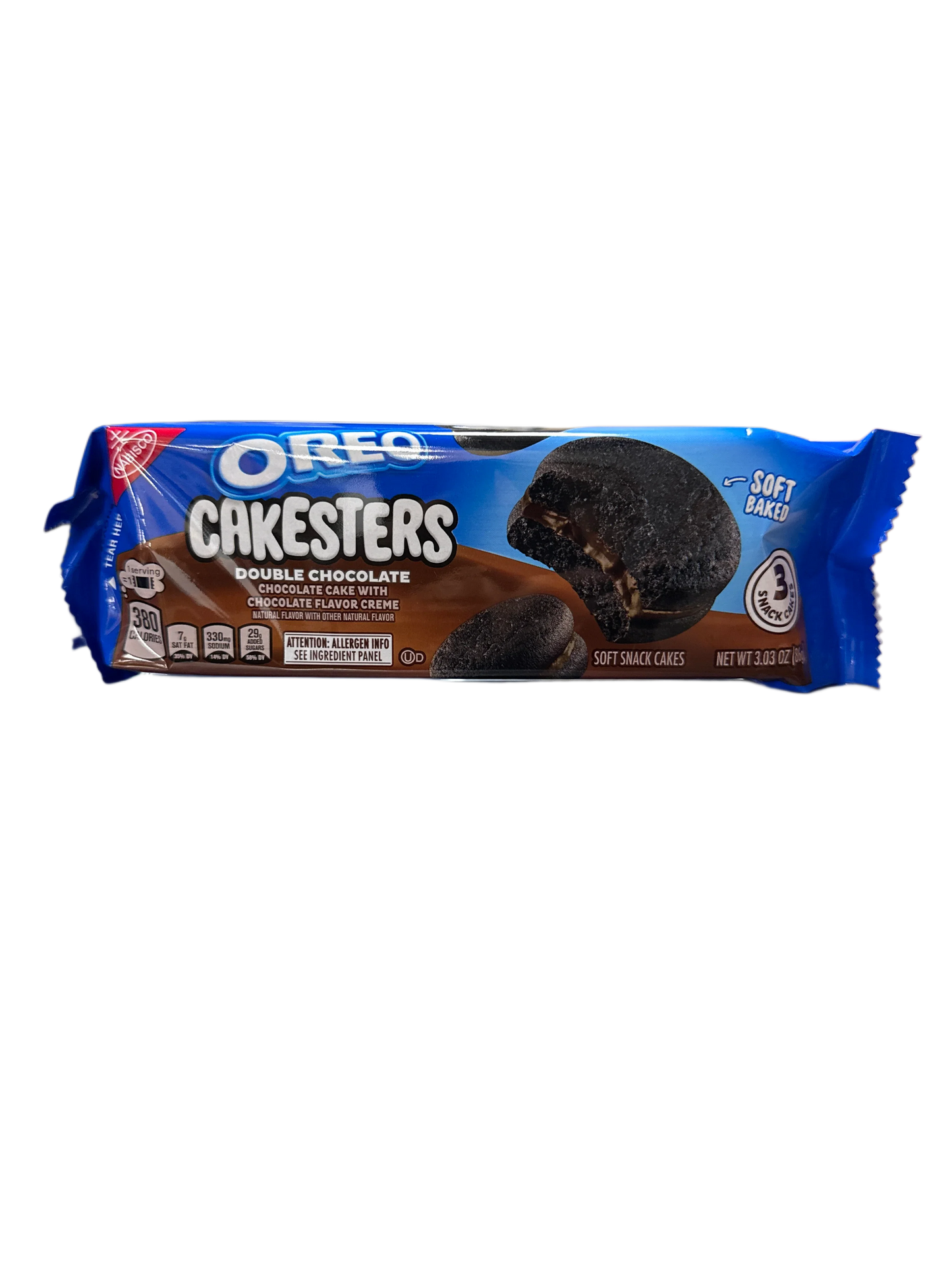 Oreo Cakesters Double Chocolate 3 Pack 86G - U.S Edition