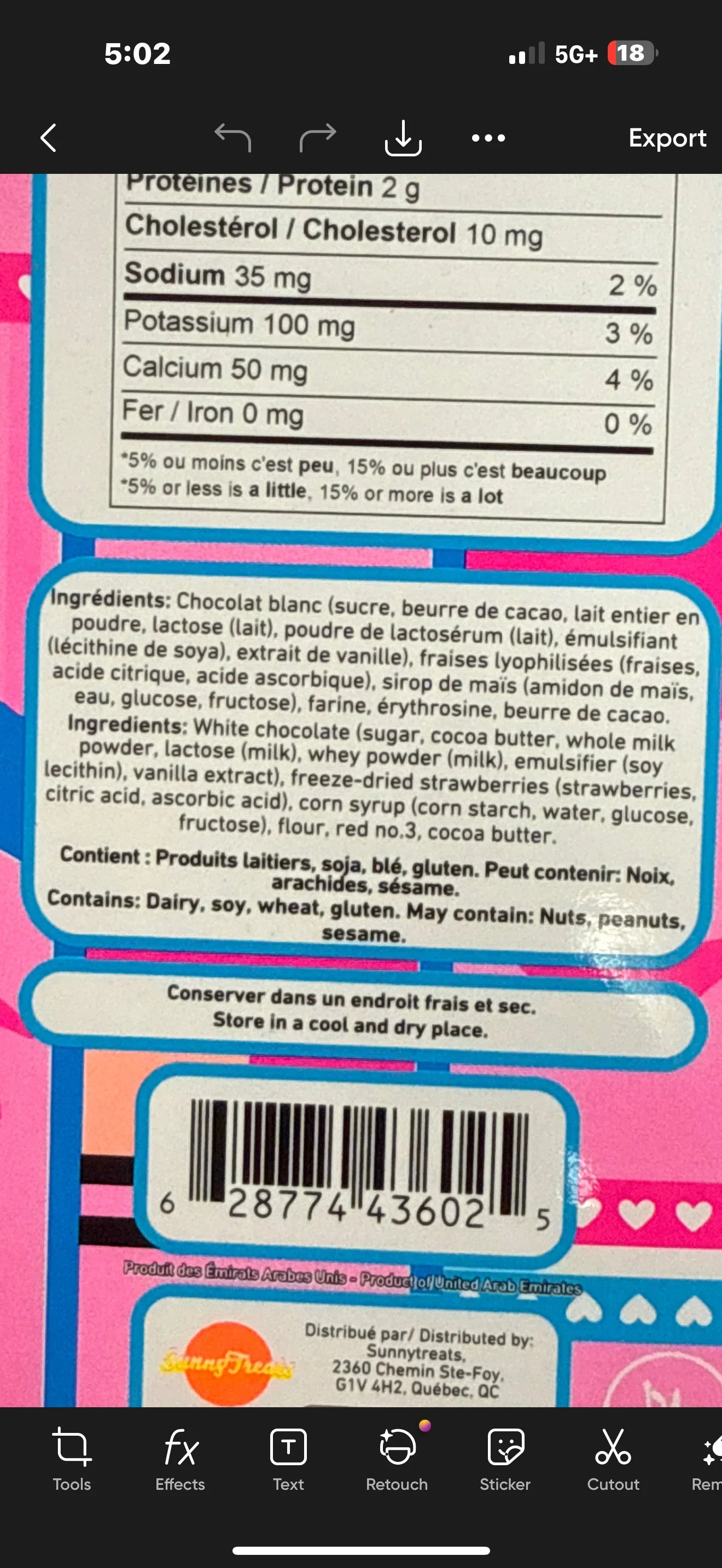 Habibi Dubai Strawberry Cotton Candy Chocolate 200G - Dubai Edition