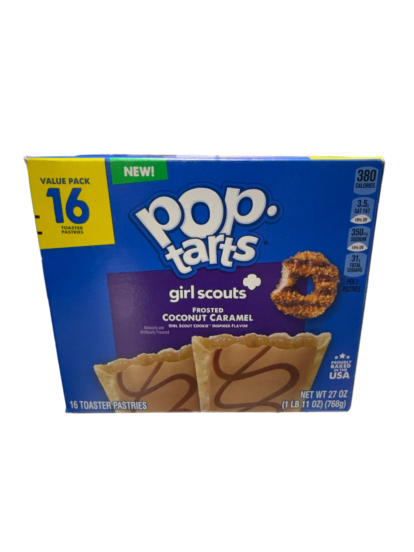 Pop Tarts Girl Scouts Coconut Caramel Flavour - U.S.A Edition