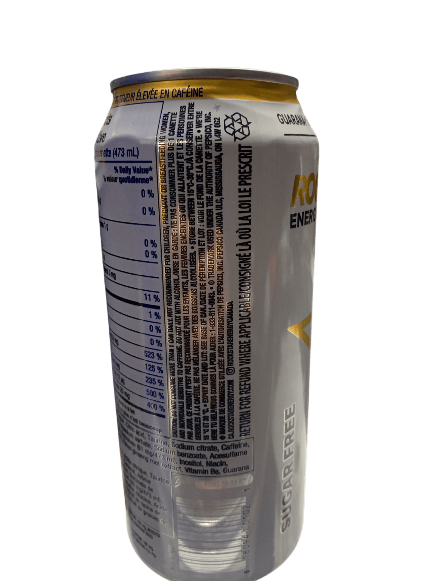 Rockstar Sugar Free Original Energy Drink 473ML - Canadian Edition
