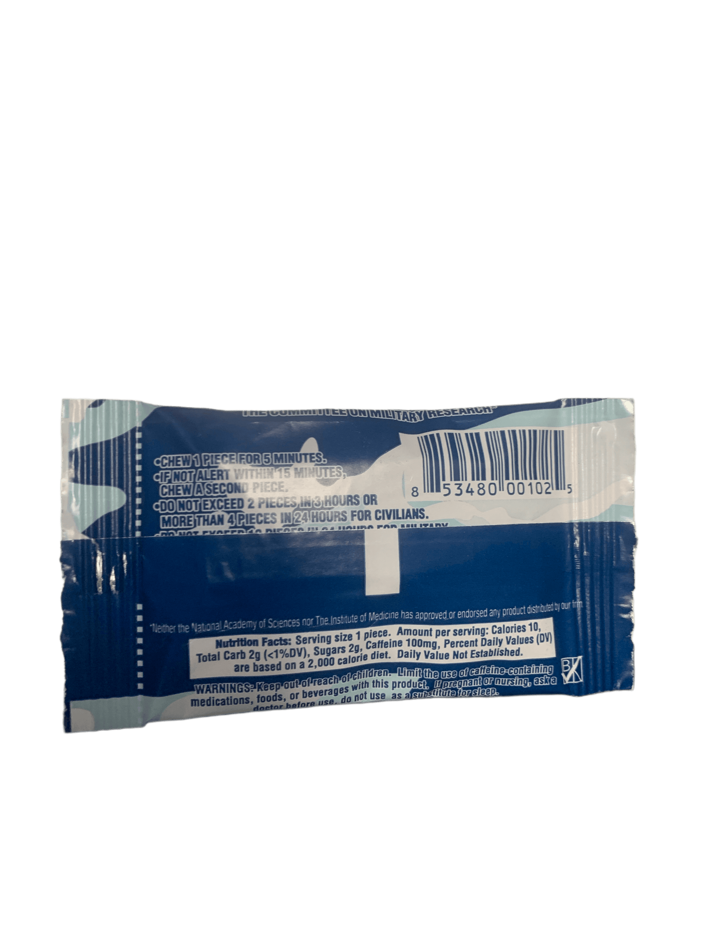 M.E.G Military Energy Gum 5 Pieces - U.S Edition