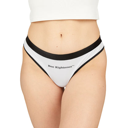 Bee Lovers Thong — Women's Floral Bee Print Lingerie - Jack Righteous