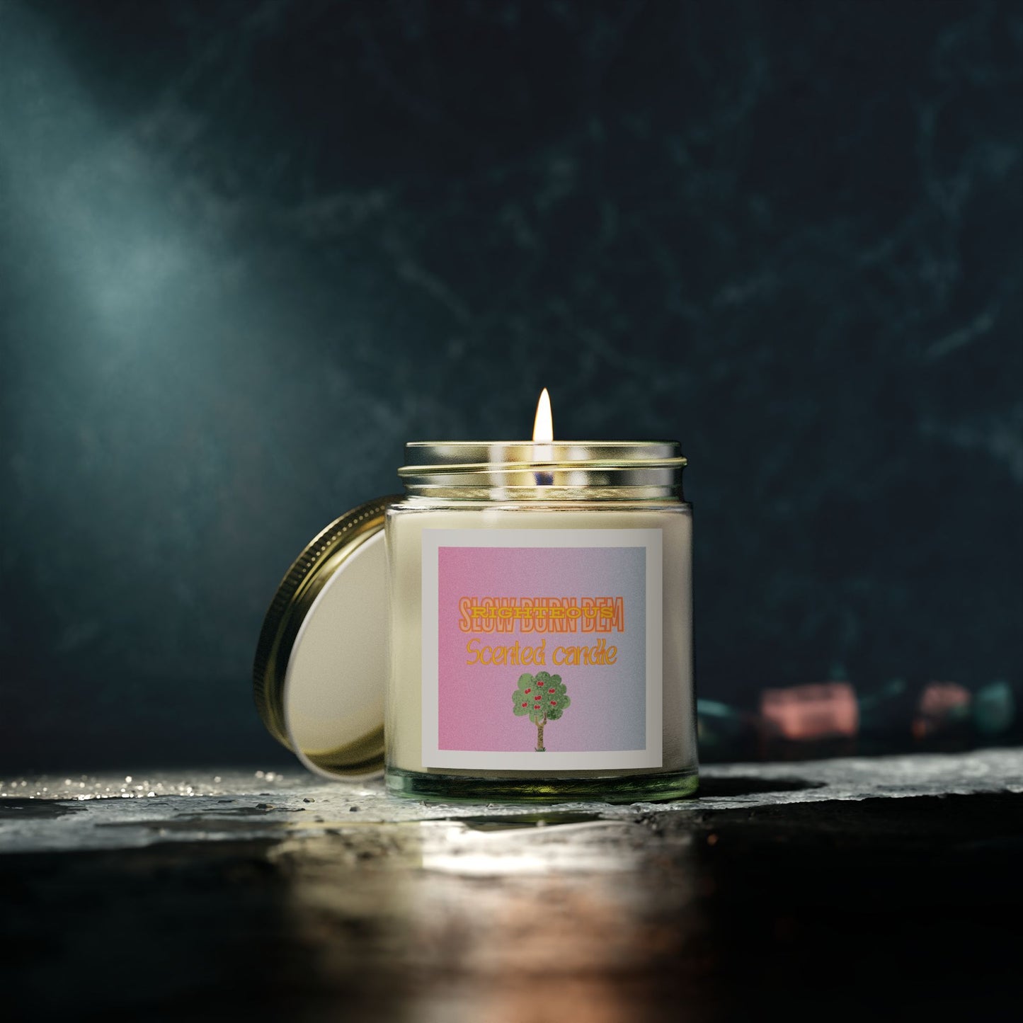 Scented Coconut Apricot Candles (4oz, 9oz)