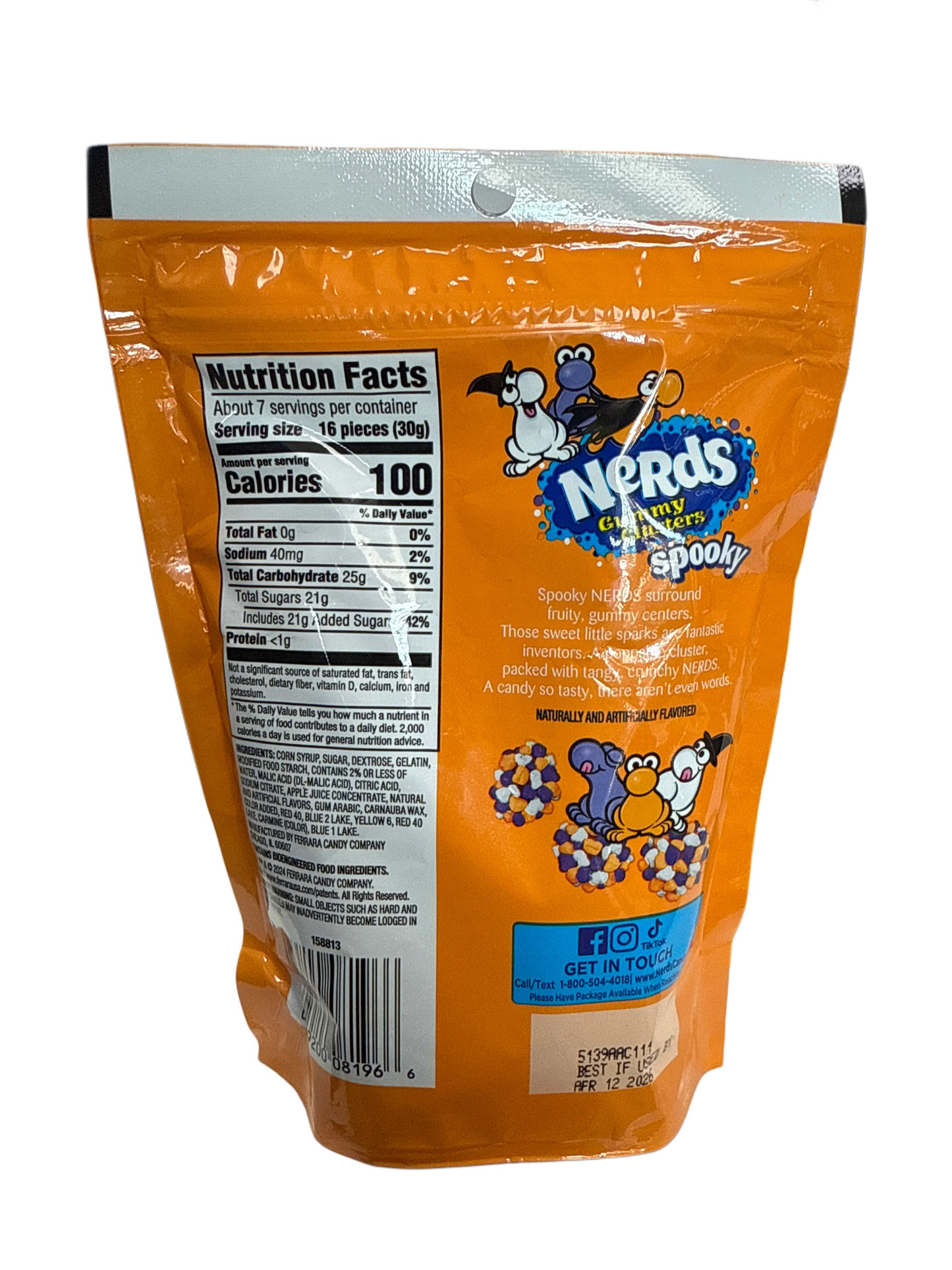 Nerds Halloween Spooky Gummy Clusters 226G - U.S Edition