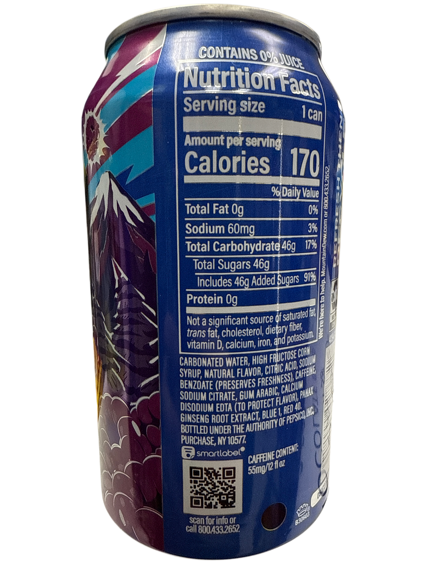 Mountain Dew Voltage Can 355mL