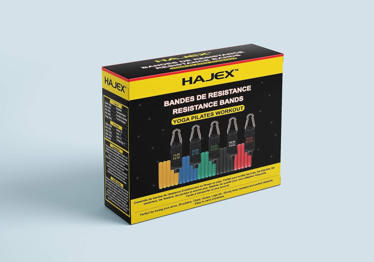 11Pcs Resistance Exercise Bands Set - Jack Righteous