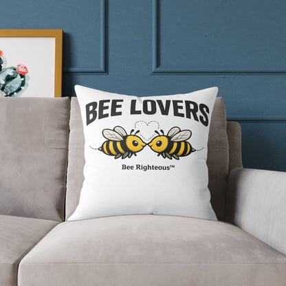 Valentine's Romantic Cute Square Poly Canvas Pillow - Jack Righteous
