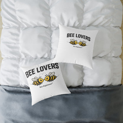 Valentine's Romantic Cute Square Poly Canvas Pillow - Jack Righteous