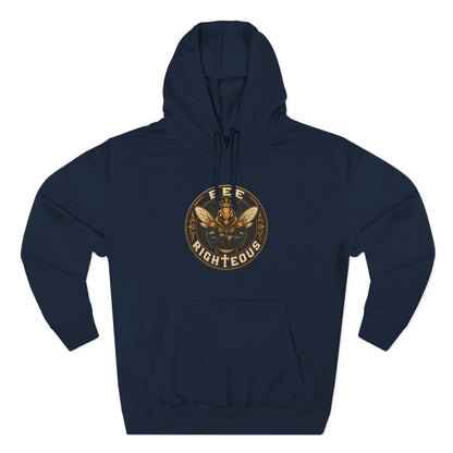 Navy hoodie with red 'Stranger Things' logo on a white background