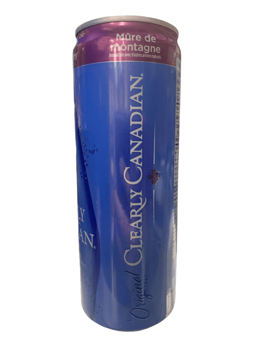 Clearly Canadian Sparkling Mountain Blackberry Cans 355ML - Canadian Edition