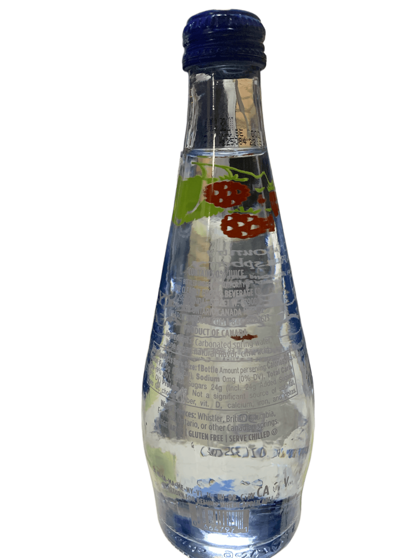 Clearly Canadian Sparkling Country Raspberry Bottle 325ML - Canadian Edition