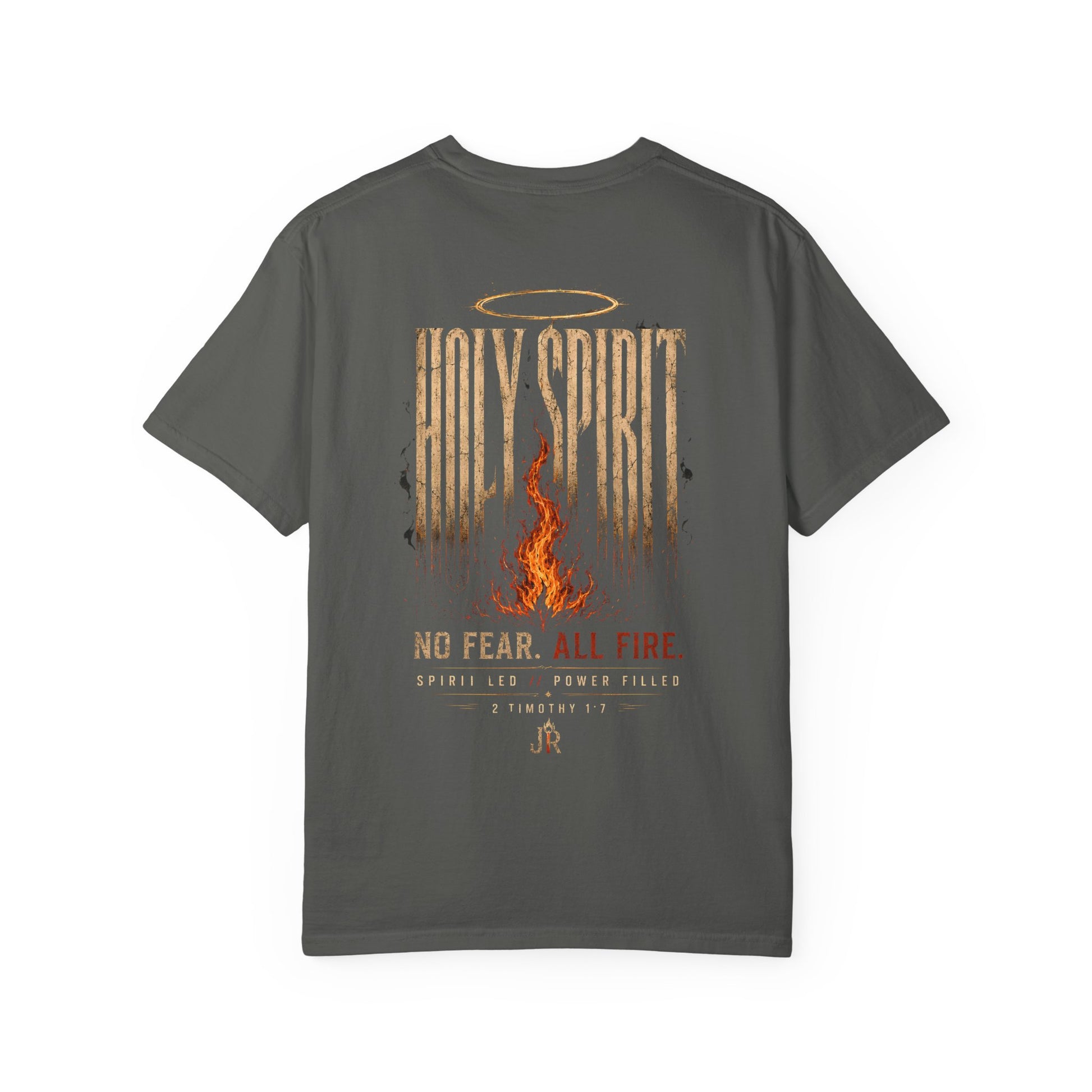 Brown t-shirt with 'I'd Rather Be Fly Fishing' graphic on a white background