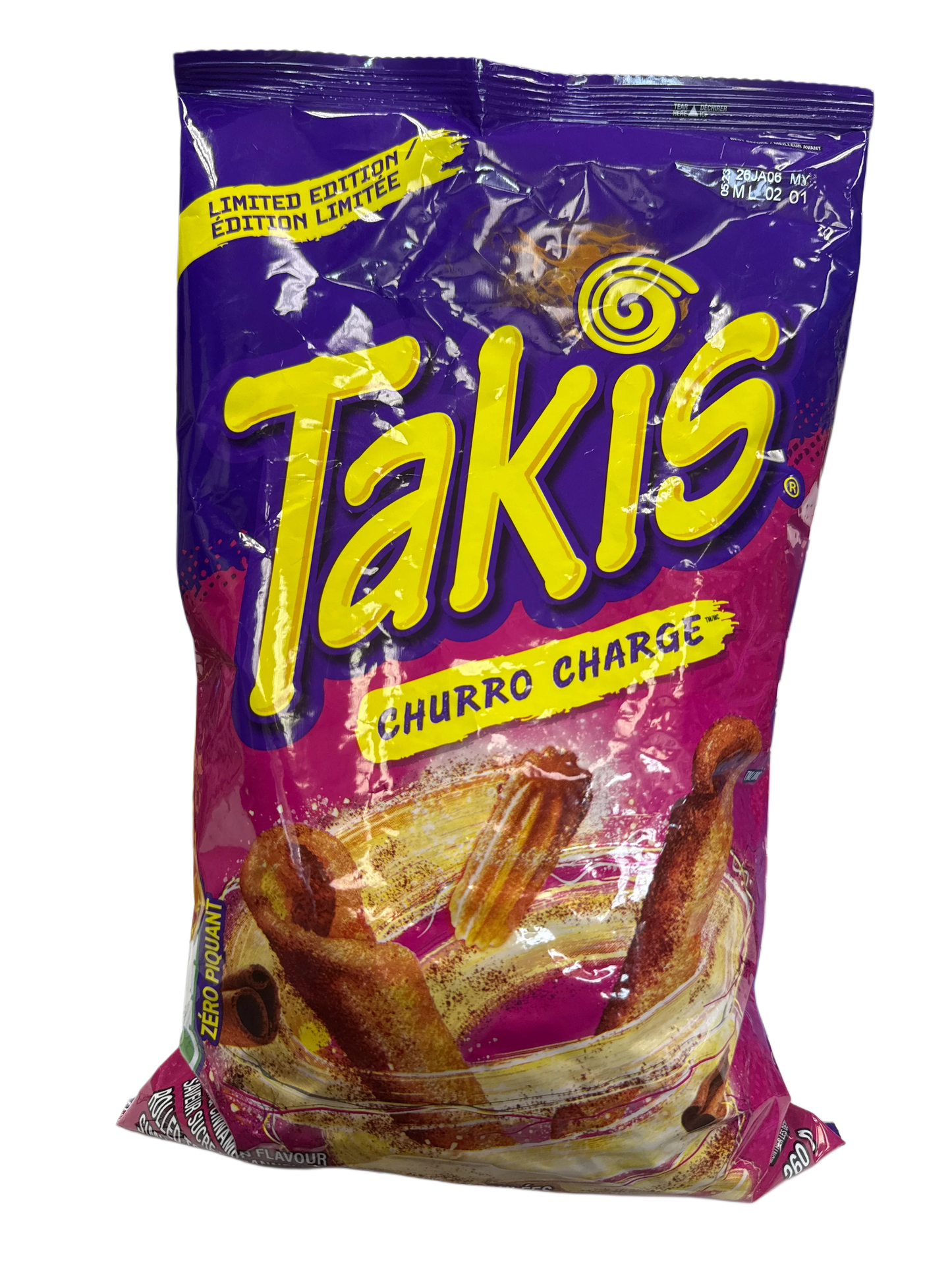 Takis Limited Edition Churro Charge 260G - Canadian Edition