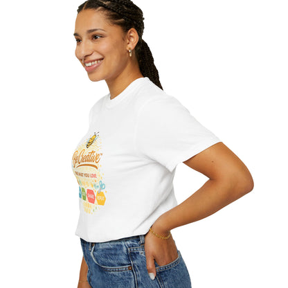 Bee Creative Lustiges verspieltes T-Shirt — 'bee creative' T-Shirt