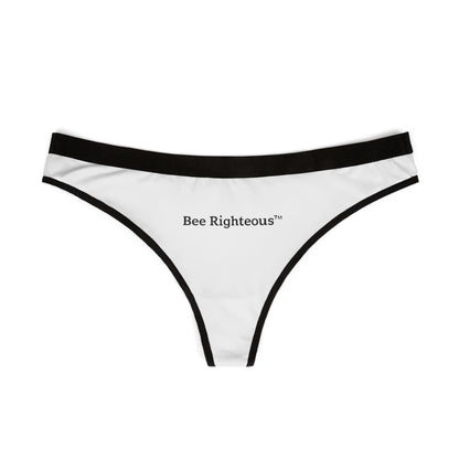 Bee Lovers Thong — Women's Floral Bee Print Lingerie - Jack Righteous